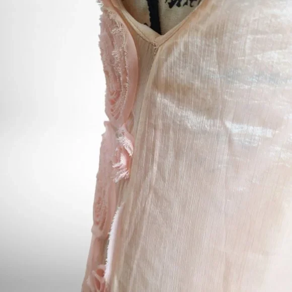 Sue Wong Beautiful Pink Rosette Roses Dress - Size 6 - Picture 9 of 12